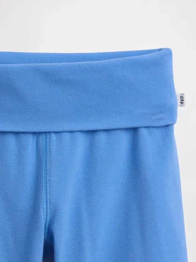 Fietskorte broek met omgeslagen zoom voor kinderen