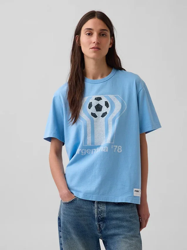 FIFA World Cup™ T-shirt met print in relaxte pasvorm