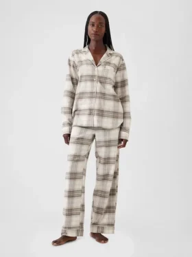 Flanellen pyjamaset