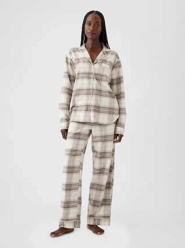 Flanellen pyjamaset
