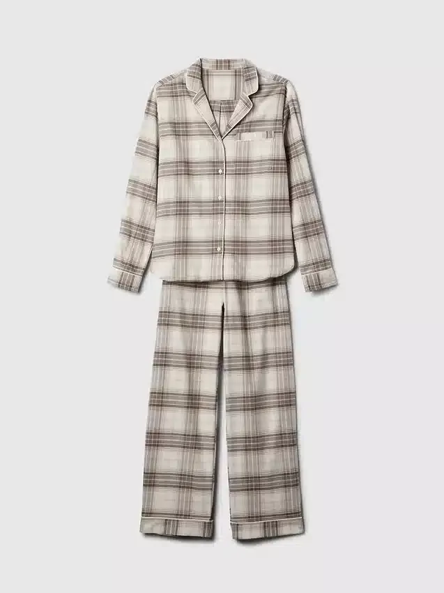 Flanellen pyjamaset