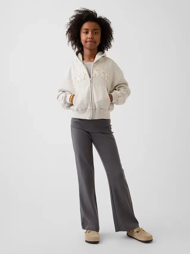Fold-over flare-legging voor kinderen
