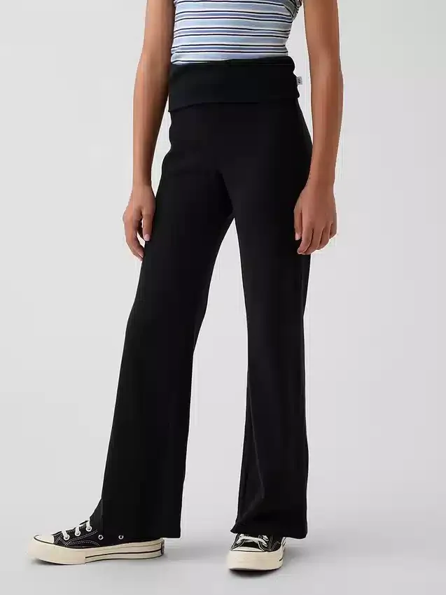 Fold-over flare-legging voor kinderen
