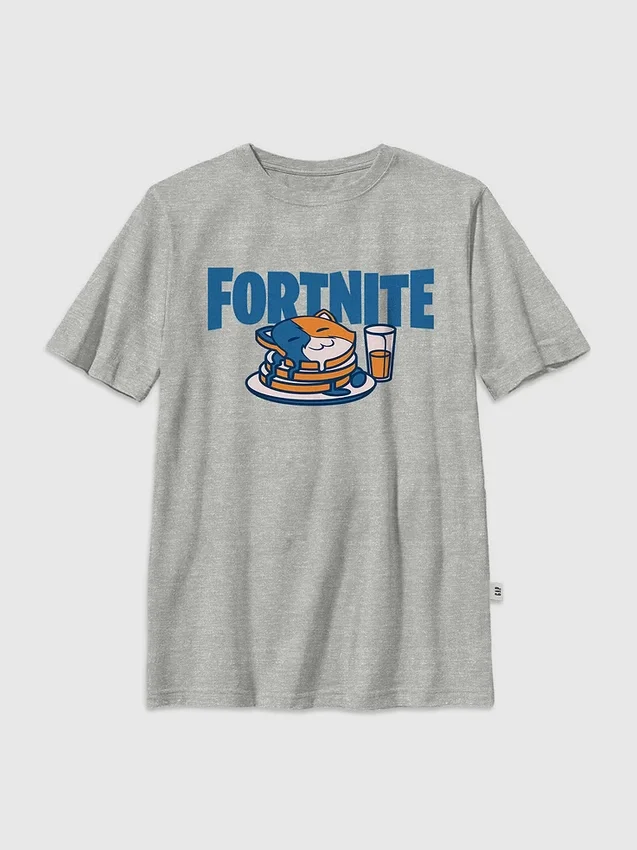 Fortnite Pancakes-T-shirt met print voor kinderen