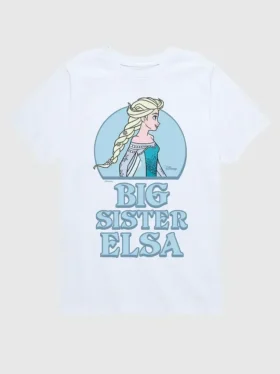 'Frozen'-T-shirt met korte mouwen en print voor peuters: 'Big Sister Elsa'
