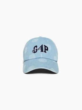 Gap × Awake Ny baseballpet van denim met stippen
