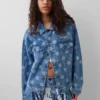 GAP × Awake NY oversized denimjasje met stippenmotief