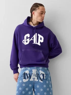 Gap × Awake Ny zware oversized hoodie met logo