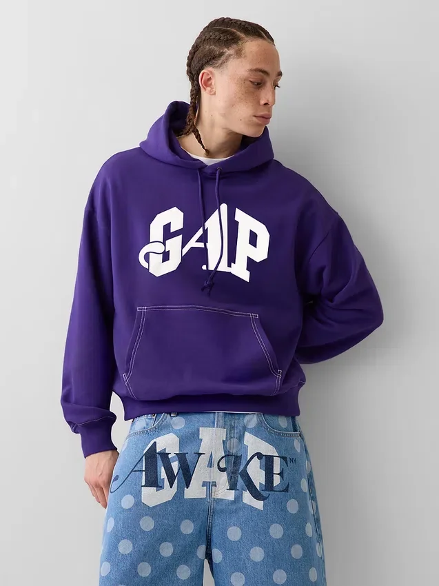Gap × Awake Ny zware oversized hoodie met logo
