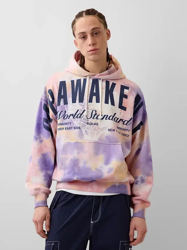 Gap × Awake Ny zware oversized hoodie met logo