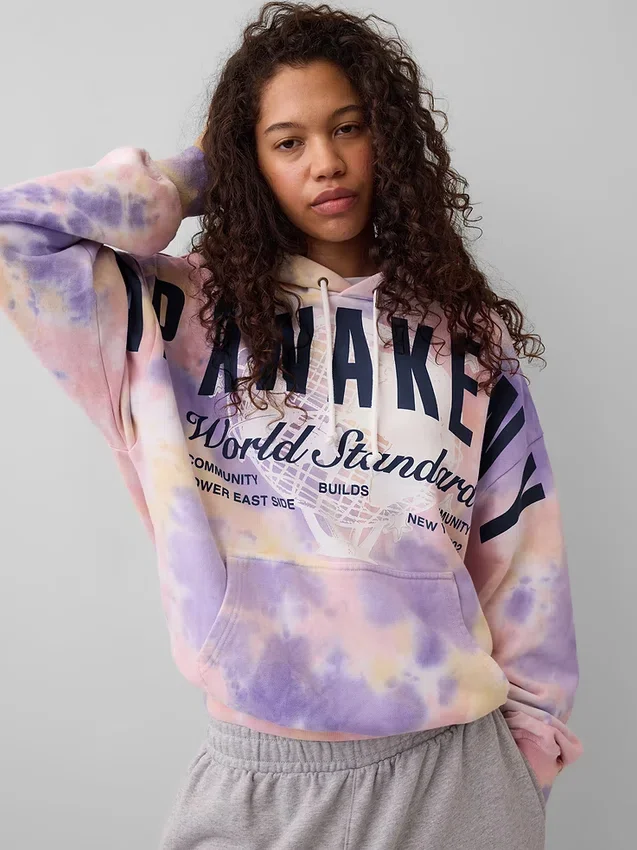 Gap × Awake Ny zware oversized hoodie met logo