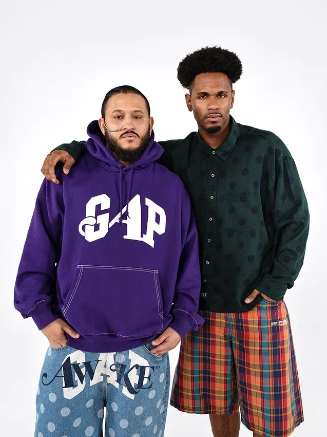 Gap × Awake Ny zware oversized hoodie met logo
