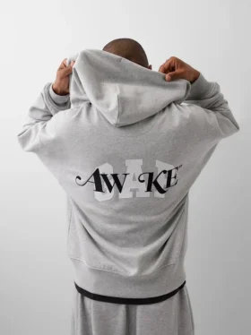 Gap × Awake Ny zware oversized hoodie met rits en logo