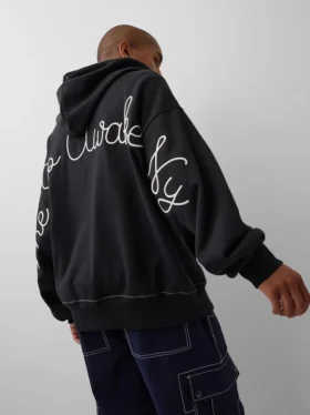 Gap × Awake Ny zware oversized hoodie met rits en logo