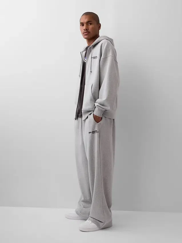 Gap × Awake Ny zware oversized hoodie met rits en logo