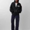 Gap × Awake Ny zware oversized hoodie met rits en logo