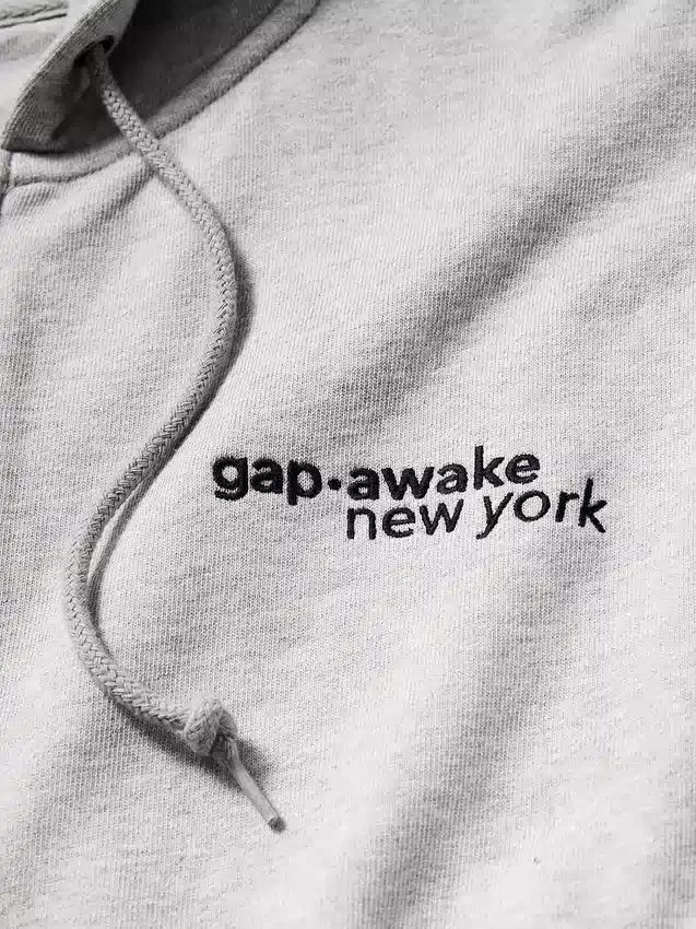 Gap × Awake Ny zware oversized hoodie met rits en logo