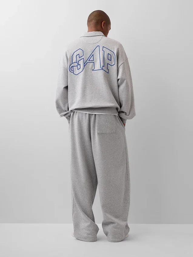 GAP × Awake Ny zware oversized pullover met kwartritssluiting
