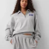 GAP × Awake Ny zware oversized pullover met kwartritssluiting
