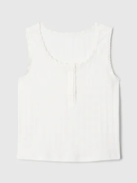 GAP × DôEn kinder-tanktop met pointelle-patroon
