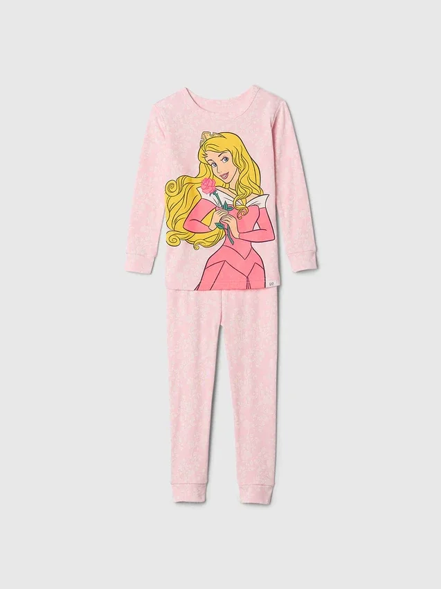 GAP × Disney Baby biologische pyjamaset van geborsteld katoen met prinsessenthema