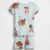 GAP × Disney Baby & Peuter biologische pyjama-set van geborsteld katoen met korte broeken