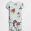GAP × Disney Baby & Peuter biologische pyjama-set van geborsteld katoen met korte broeken