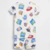 GAP × Disney Baby & Peuter biologische pyjama-set van geborsteld katoen met korte broeken