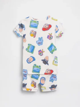GAP × Disney Baby & Peuter biologische pyjama-set van geborsteld katoen met korte broeken
