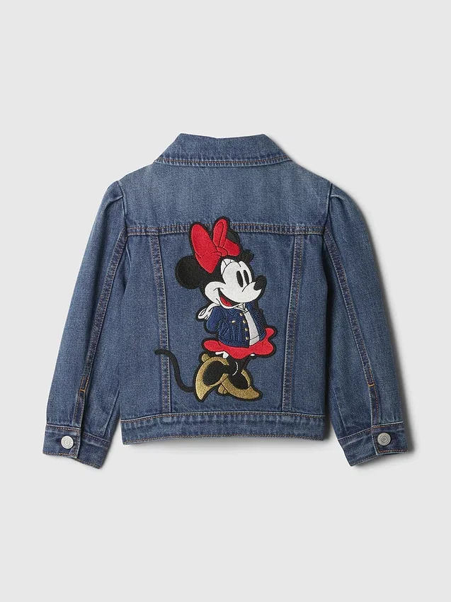 Gap × Disney Baby & Peuter Minnie Mouse Icon-spijkerjasje