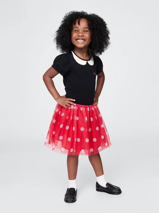 Gap × Disney Baby & Peuter Minnie Mouse-tulejurk