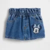 GAP × Disney Baby & Peuter Stride denimkorte broek