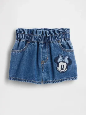 GAP × Disney Baby & Peuter Stride denimkorte broek