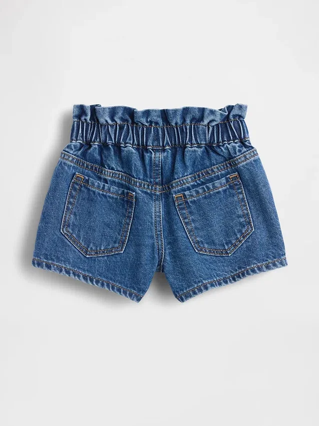 GAP × Disney Baby & Peuter Stride denimkorte broek