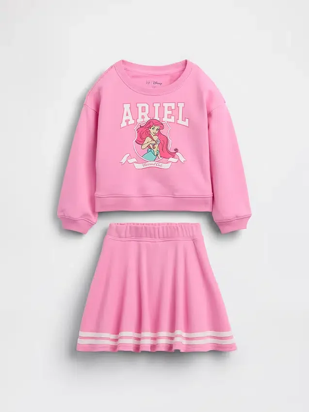 GAP × Disney Baby & Peuter Vintagesoft Terry-skort-outfitset