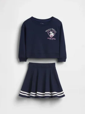 GAP × Disney Baby & Peuter Vintagesoft Terry-skort-outfitset