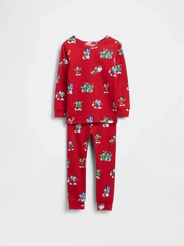 GAP × Disney Kids & Baby biologische pyjamaset van geborsteld katoen voor de feestdagen