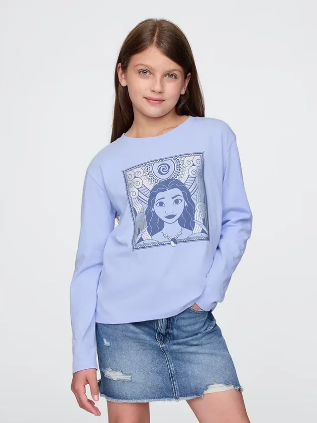 Gap × Disney kinder-T-shirt met Moana-print
