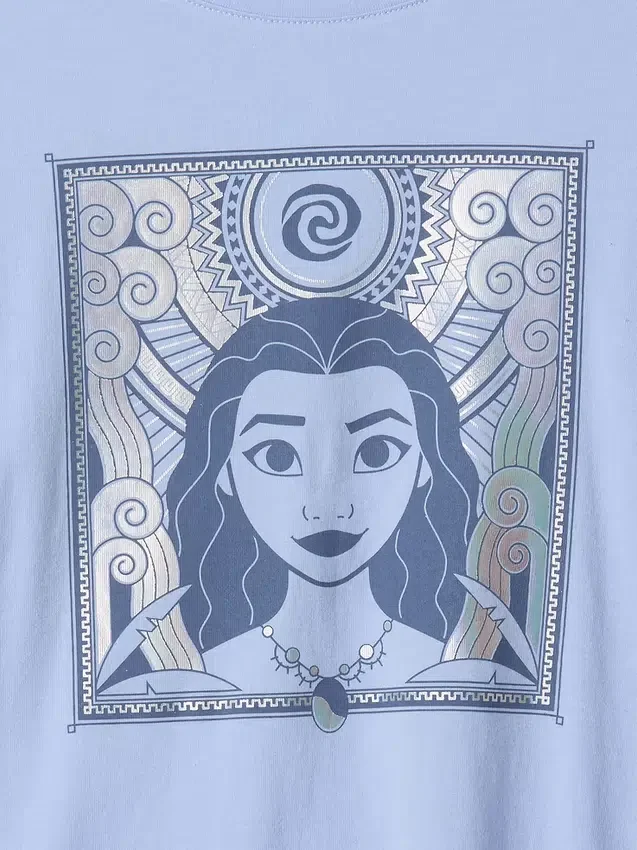 Gap × Disney kinder-T-shirt met Moana-print