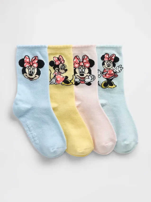 GAP × Disney peuter Minnie Mouse korte sokken (4-pack)