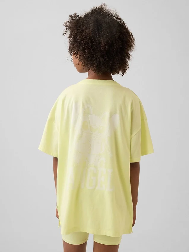 GAP × Disney T-shirt voor kinderen met oversized pasvorm