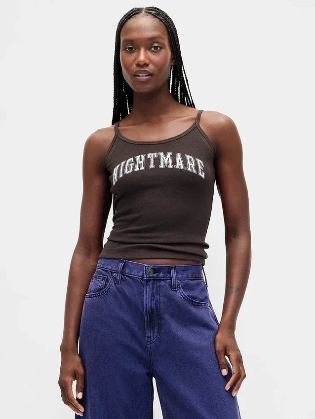 GAP × Disney Tim Burton’s The Nightmare Before Christmas mini-ribtanktop