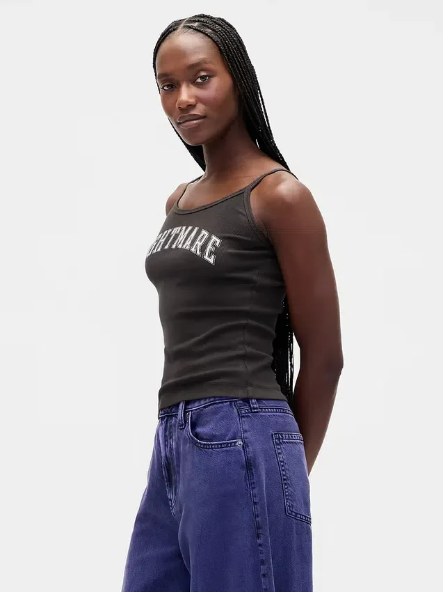 GAP × Disney Tim Burton’s The Nightmare Before Christmas mini-ribtanktop
