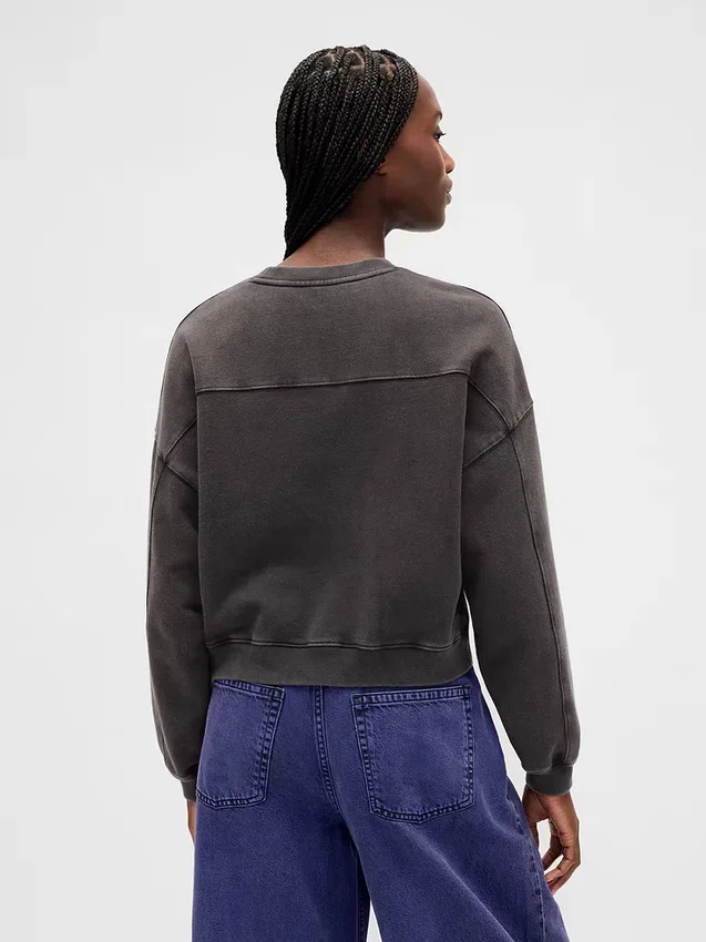 GAP × Disney Tim Burton's The Nightmare Before Christmas zwaar sweatshirt met doodshoofd