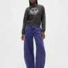 GAP × Disney Tim Burton's The Nightmare Before Christmas zwaar sweatshirt met doodshoofd