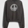 GAP × Disney Tim Burton's The Nightmare Before Christmas zwaar sweatshirt met doodshoofd