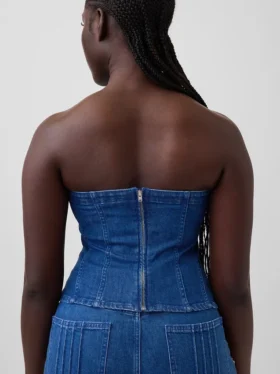 Gap × Hfr denim corsettop van Atelier Ndigo