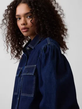 Gap × Hfr denimhemd met ballonmouwen van Latoucha