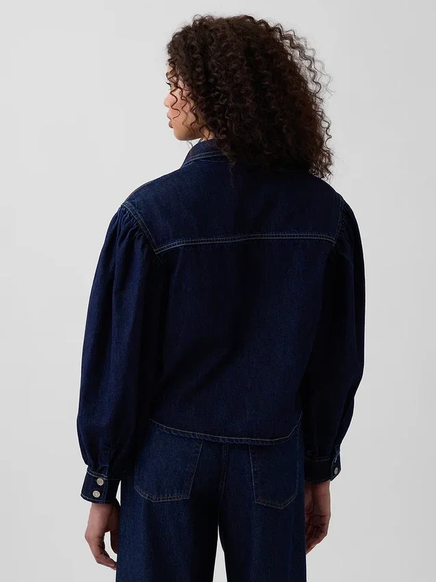 Gap × Hfr denimhemd met ballonmouwen van Latoucha