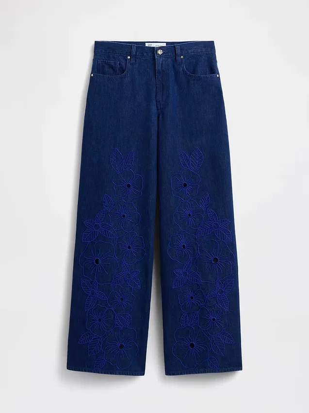Gap × Hfr laaghangende bloemenprint extra baggy Jeans van Atelier Ndigo